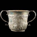 An English Silver Cup with Handles