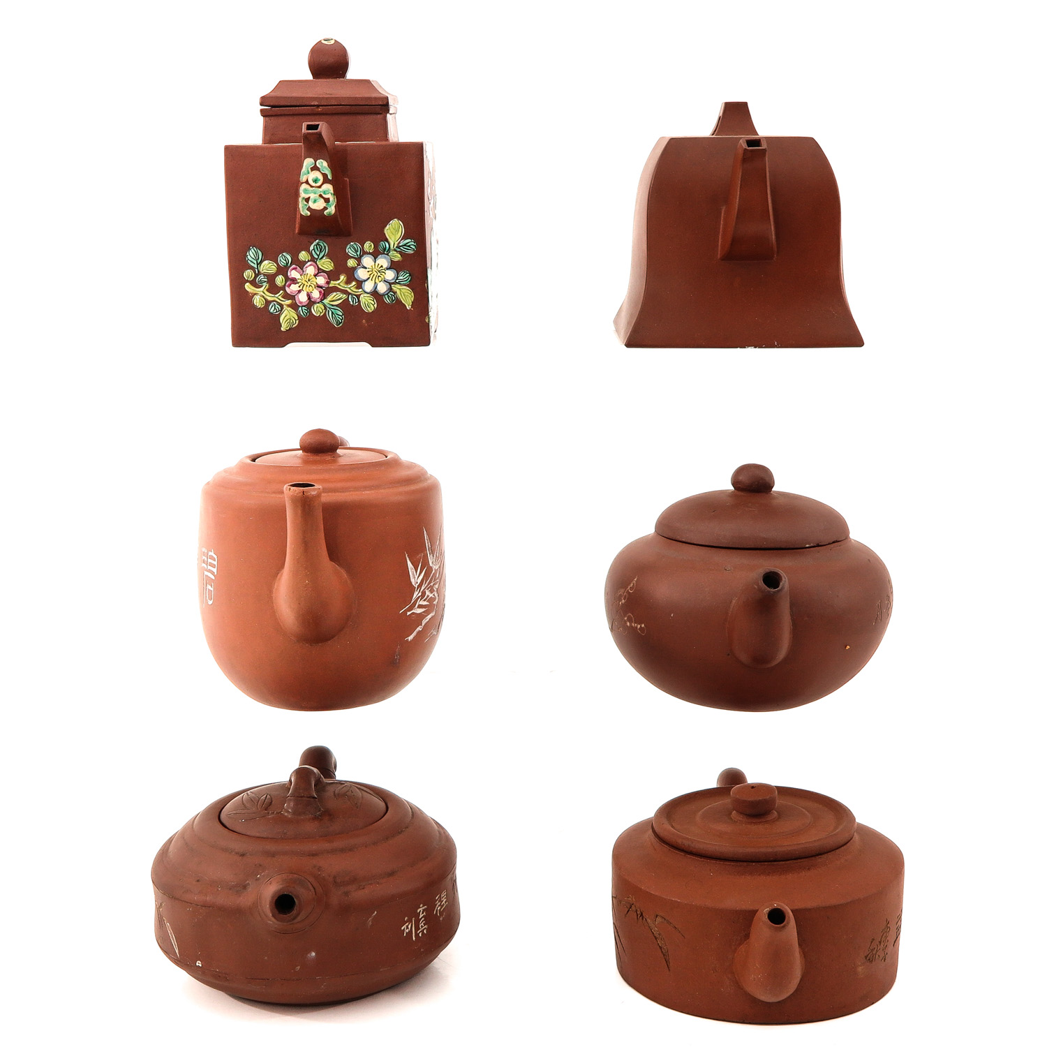 A Collection of 6 Yixing Teapots - Image 7 of 20