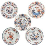 A Collection of 5 Imari Plates