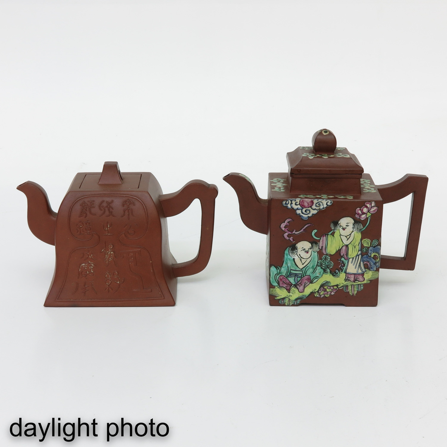 A Collection of 6 Yixing Teapots - Image 13 of 20