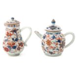 An Imari Teapot and Creamer with Cover