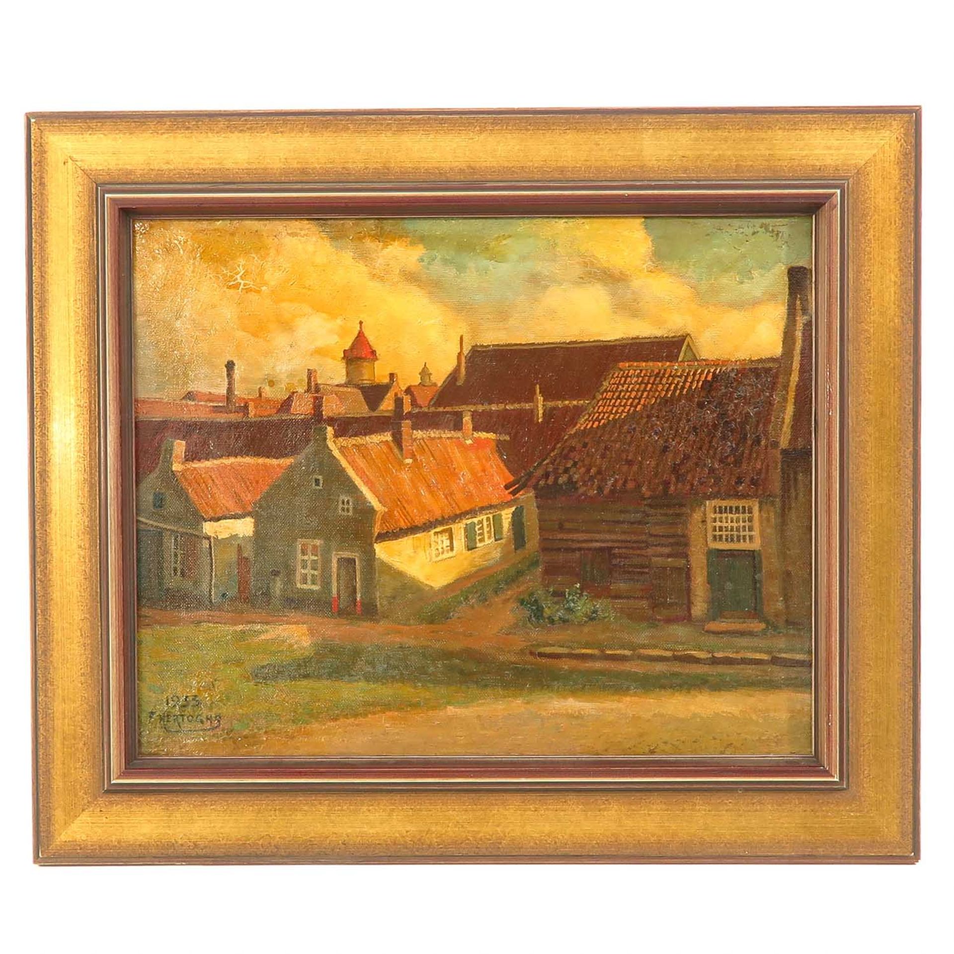 An Oil on Canvas Signed Hertoghs 1933