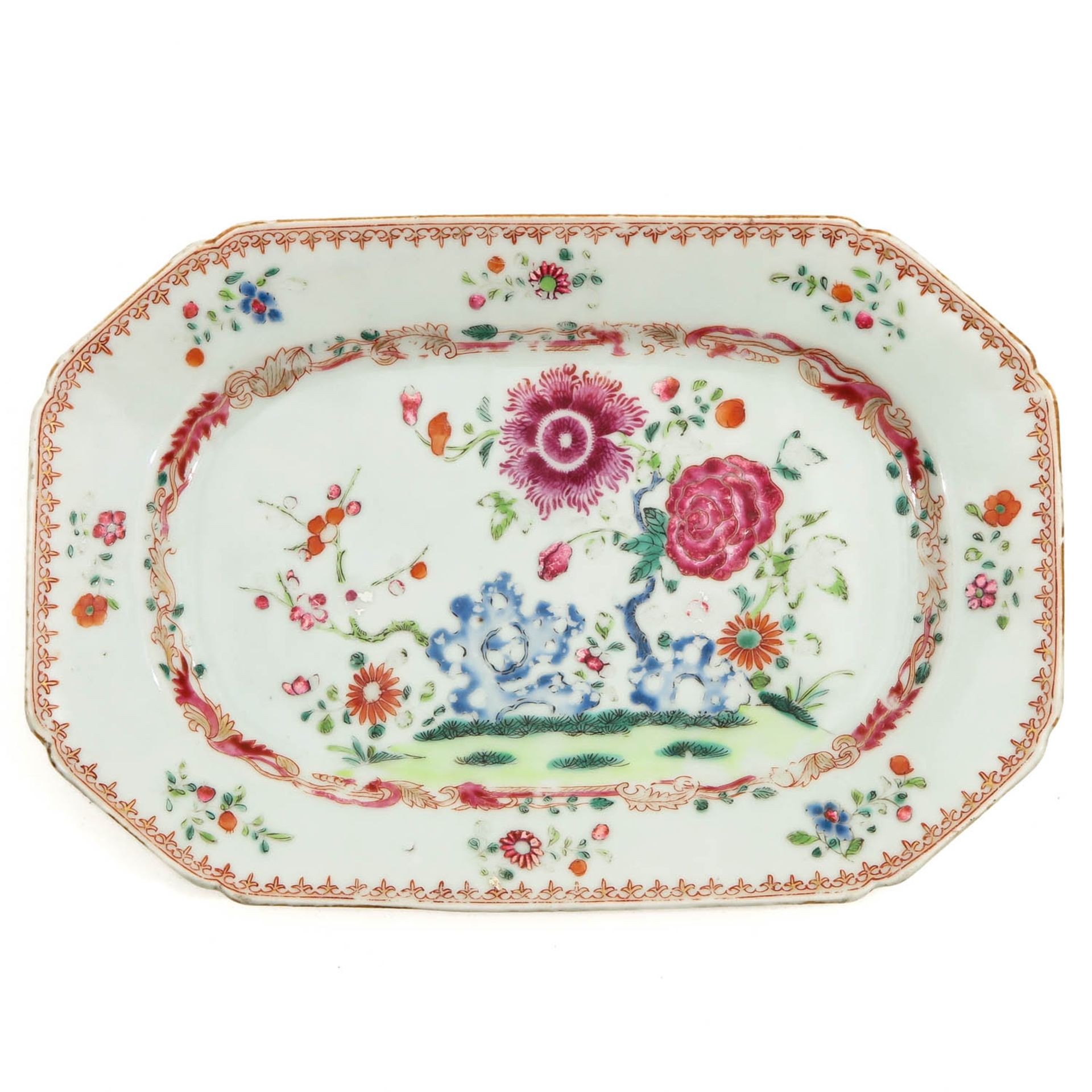 A Pair of Famille Rose Serving Trays - Image 5 of 9