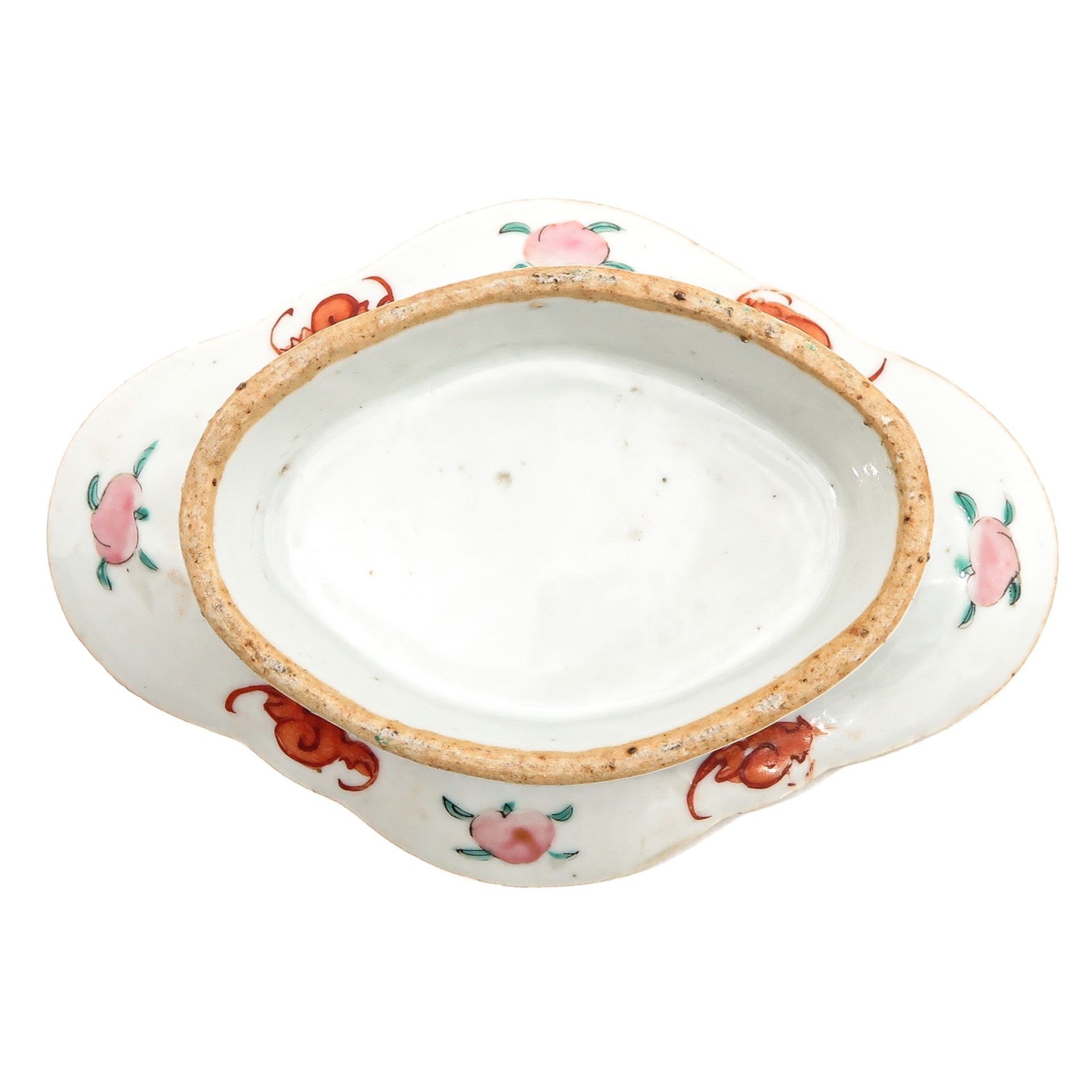 A Wu Shuang Pu Famille Rose Altar Dish - Image 6 of 9