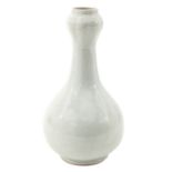 A Blanc de Chine Gourd Vase