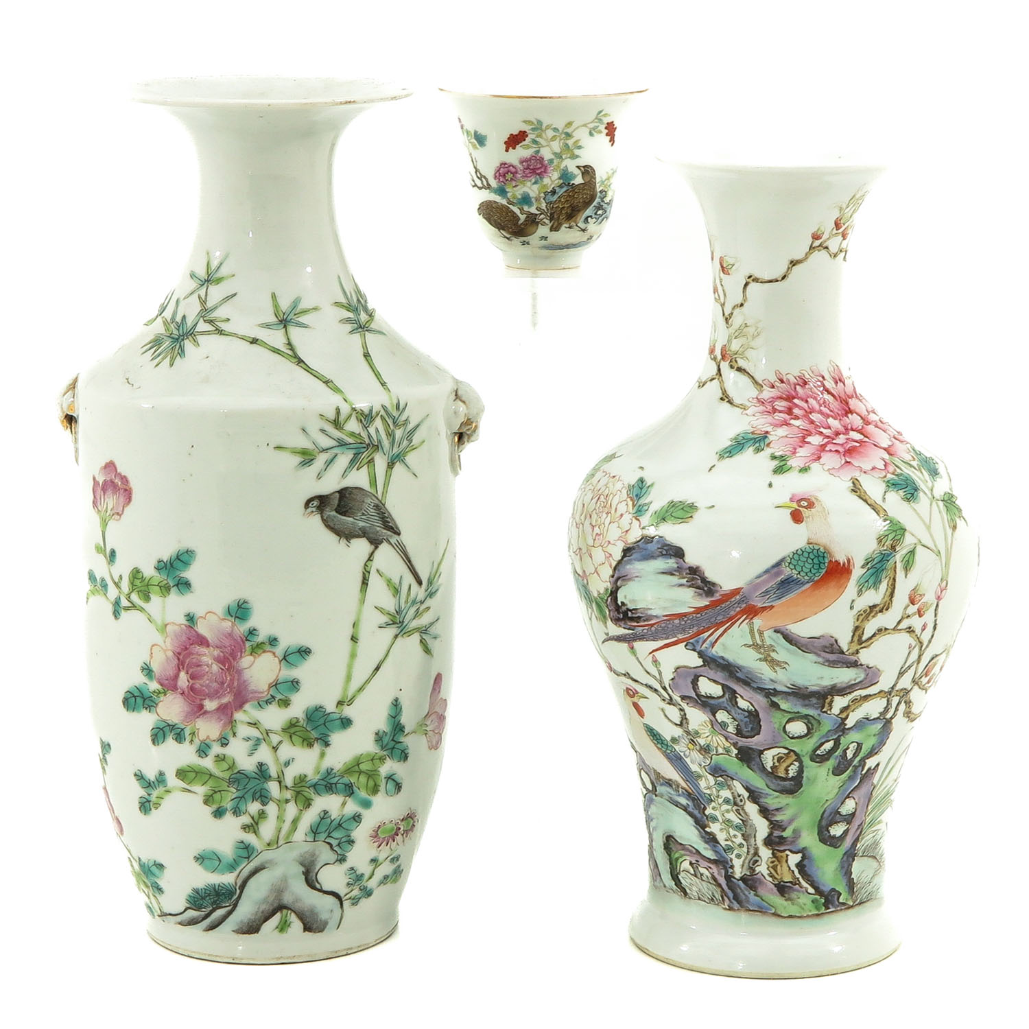 A Collection of Famille Rose Porcelain