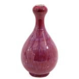 A Large Flambe Garlic Mouth Vase