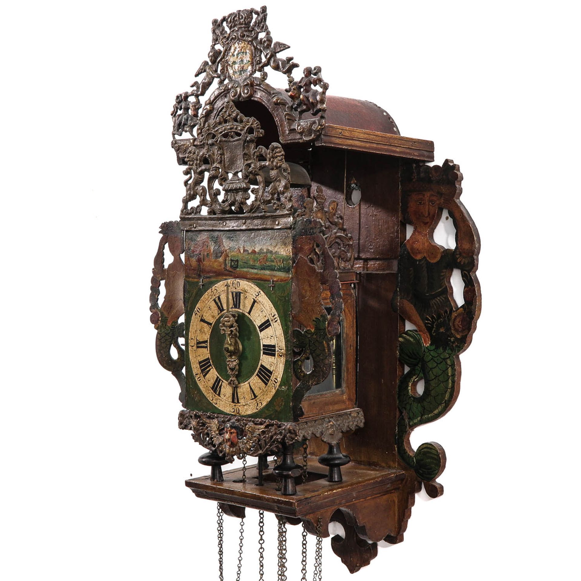 A 19th Century Friesland Wall Clock - Image 3 of 10