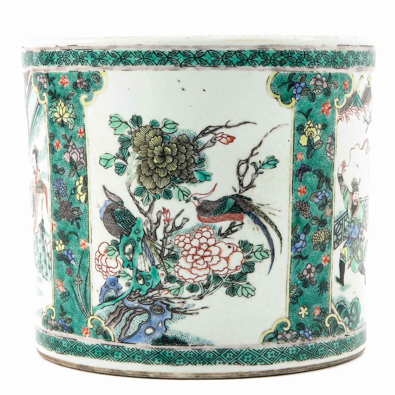 A Famille Verte Brush Pot - Image 3 of 11