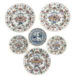 A Collection of 18th Century Delft Plates