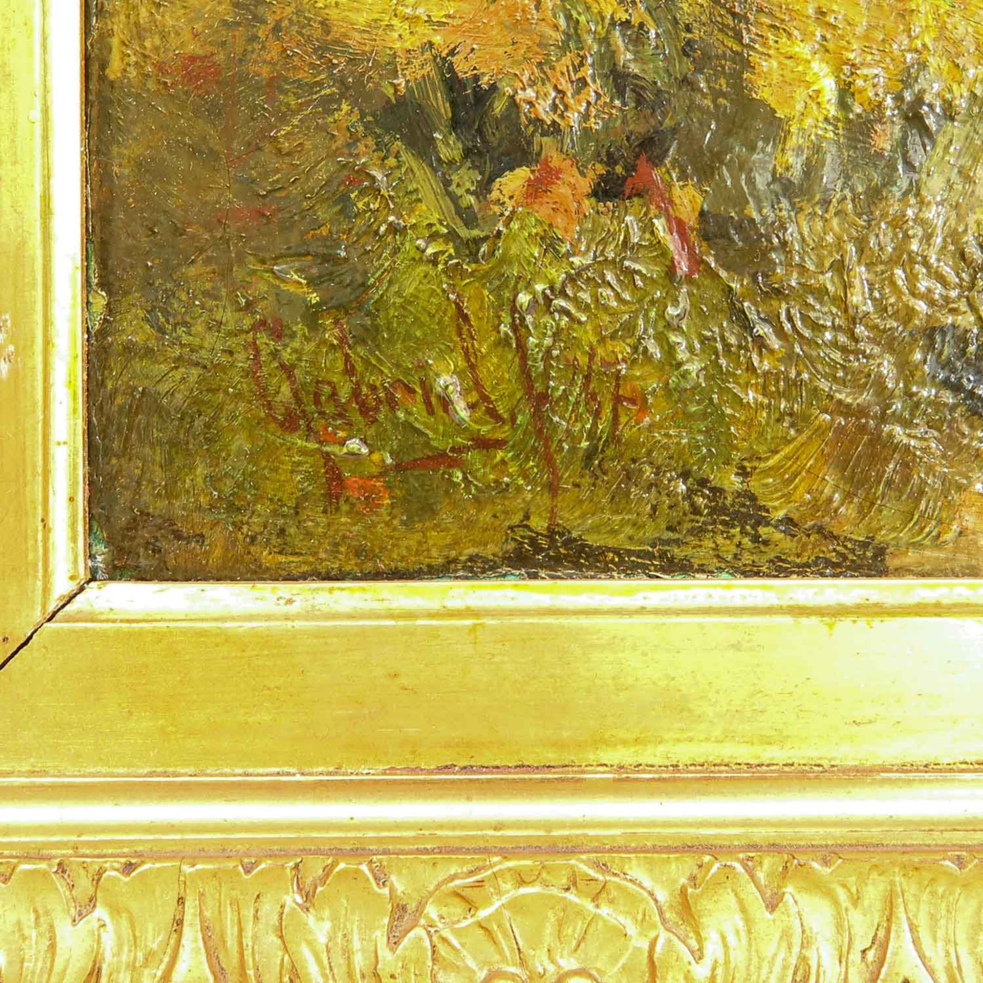An Oil on Canvas Signed Gabriel - Bild 3 aus 6