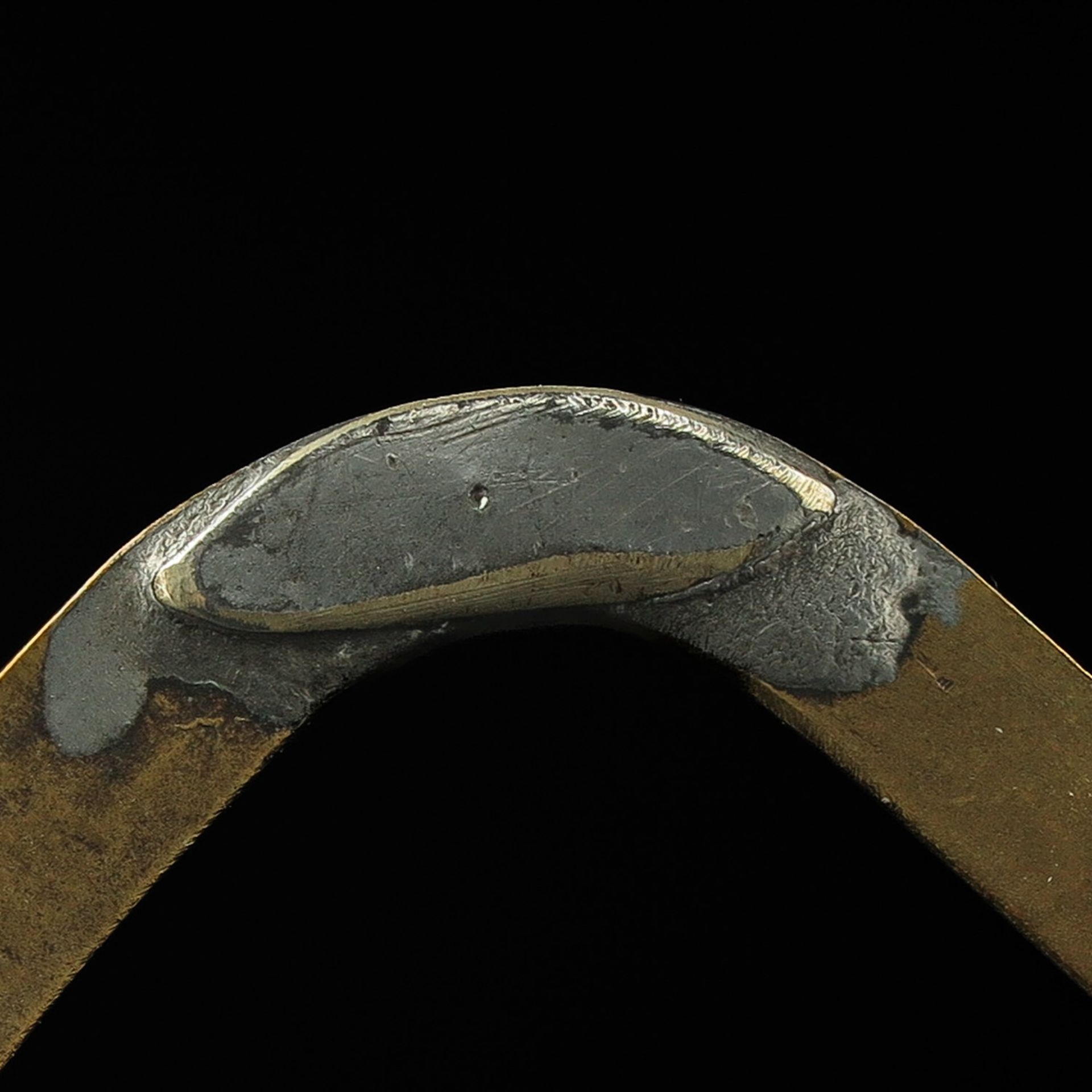 A Dutch Copper and Gilded Head Piece or Oorijzer - Bild 7 aus 7