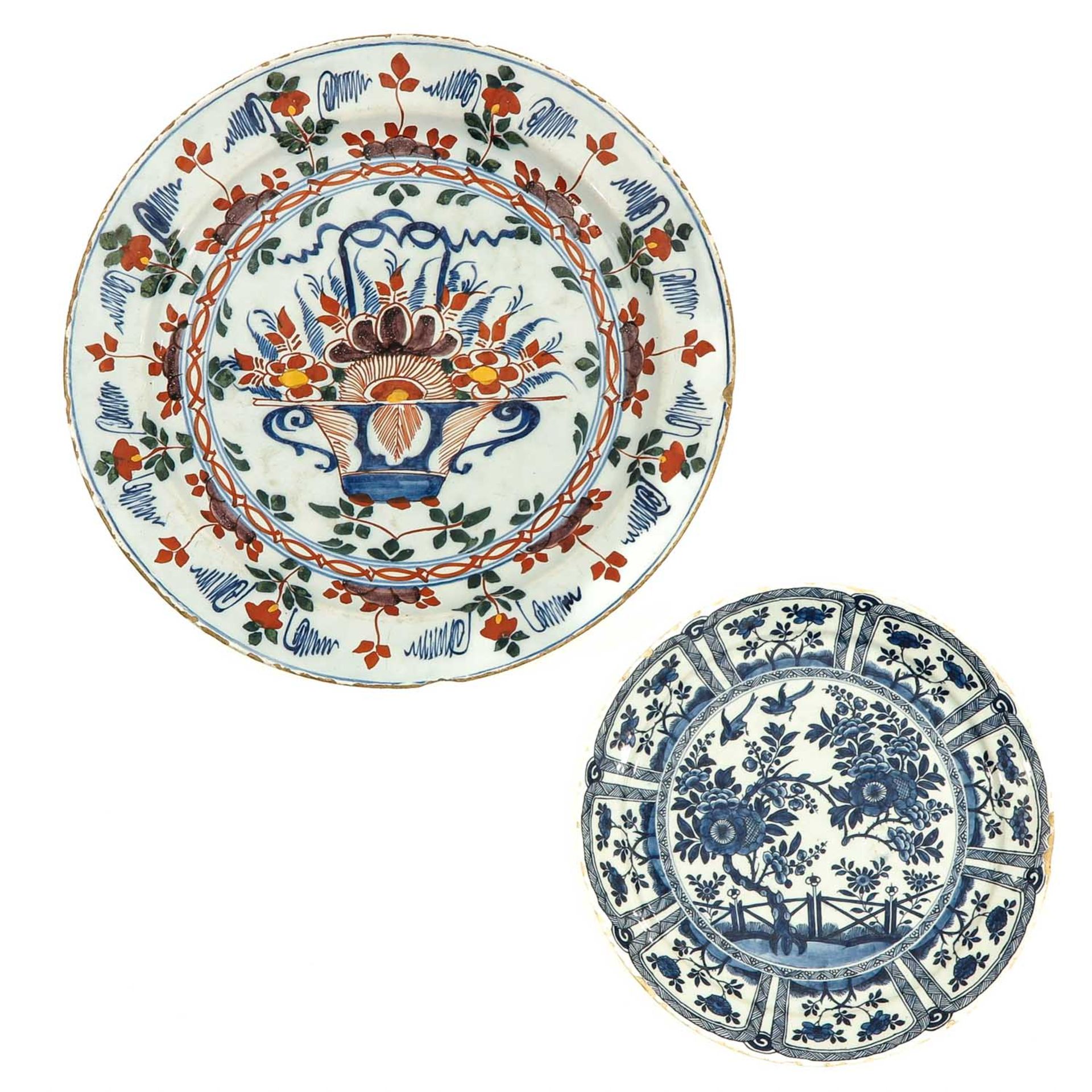 A Collection of 18th Century Delft Plates - Image 5 of 9