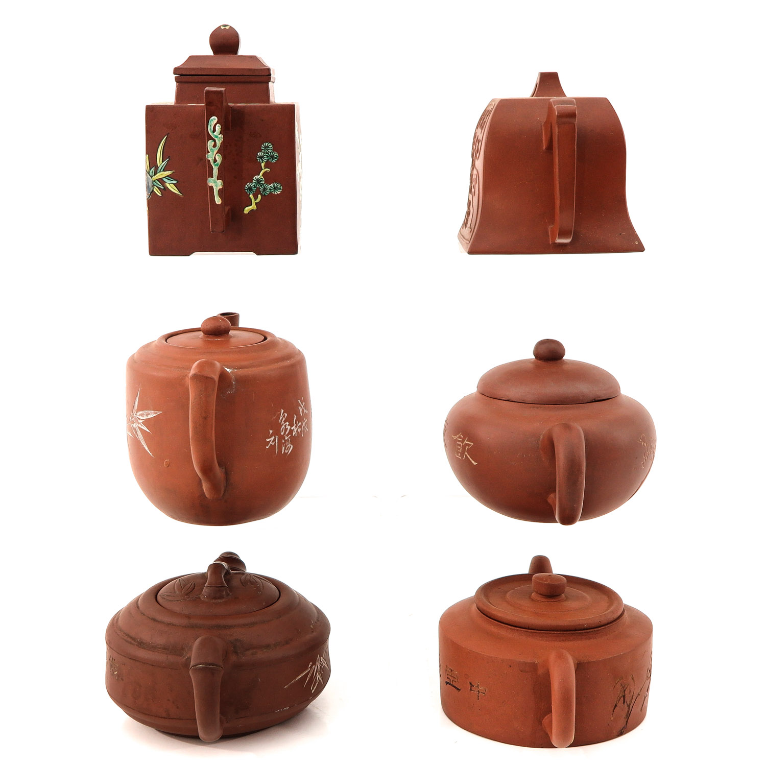 A Collection of 6 Yixing Teapots - Image 4 of 20