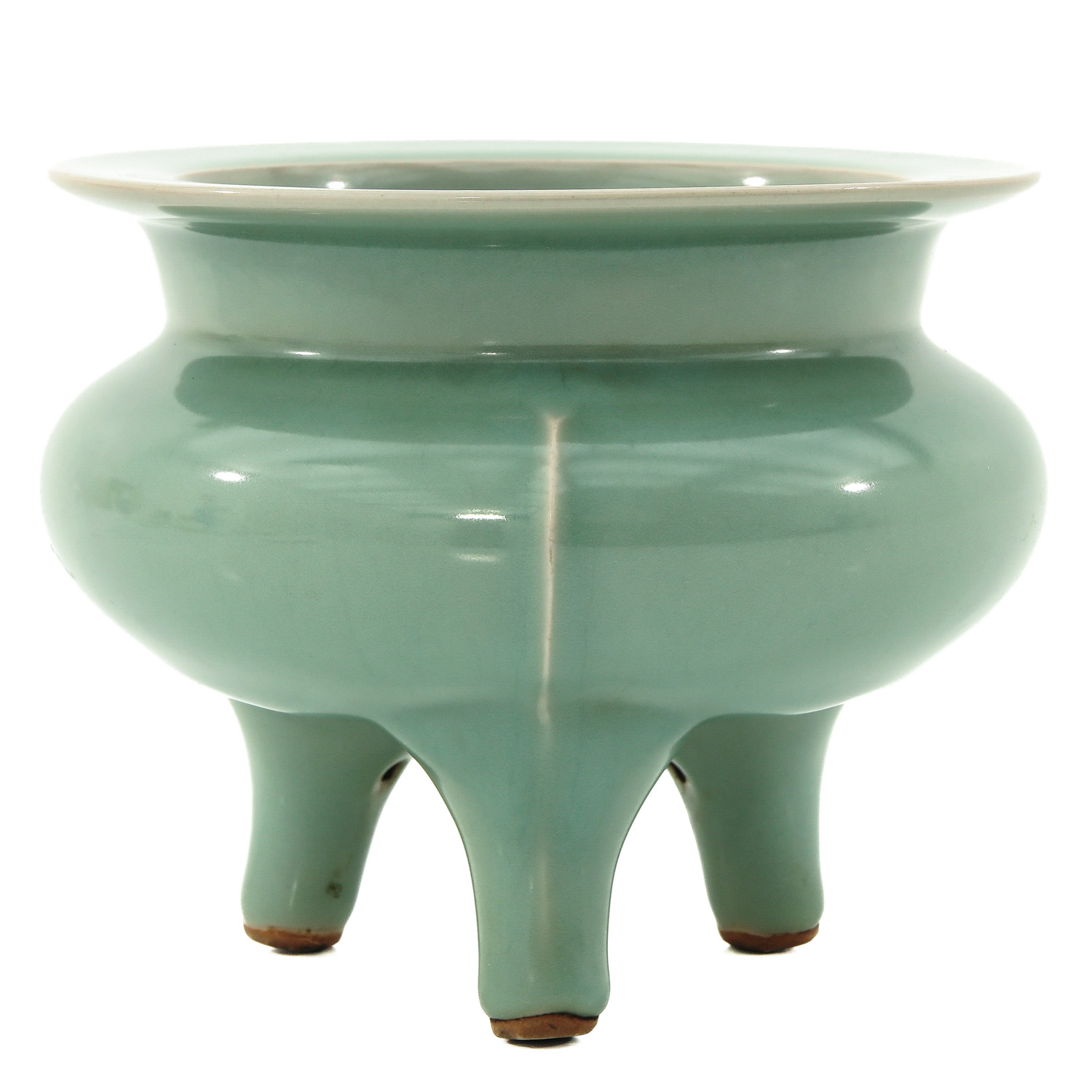 A Celadon Tripod Censer