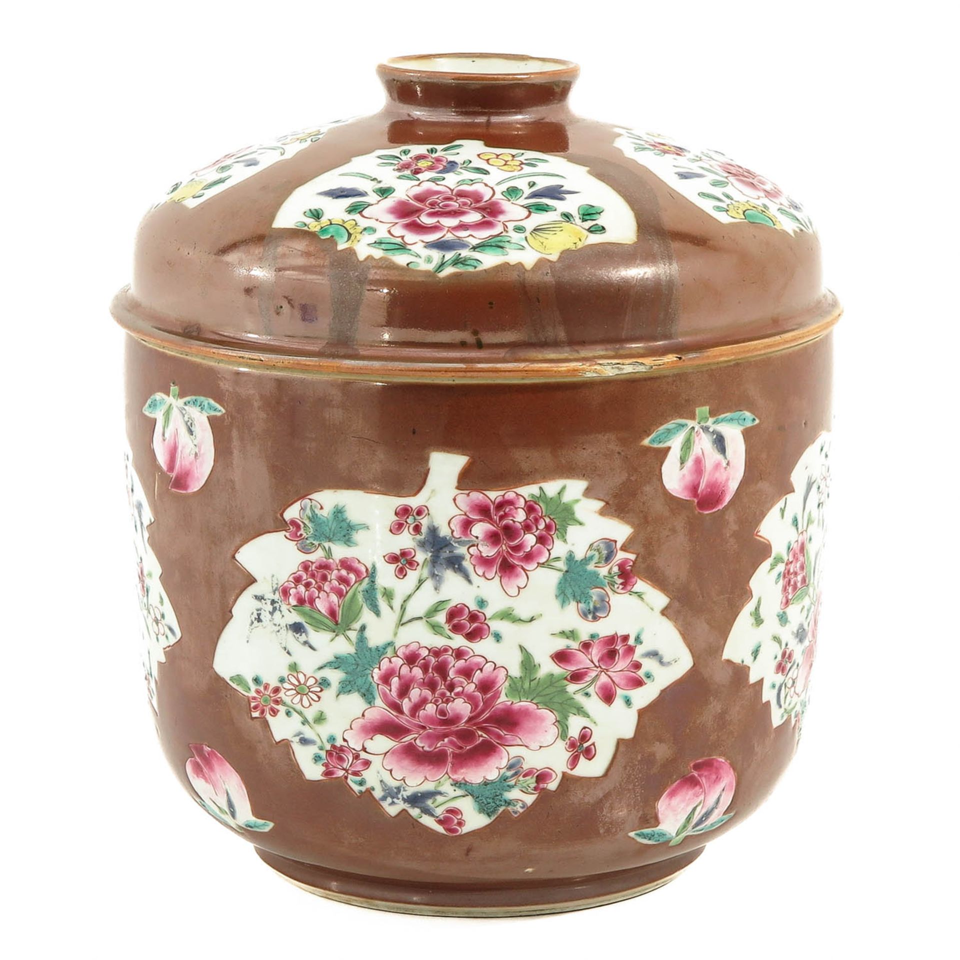 A Batavianware Jar with Cover