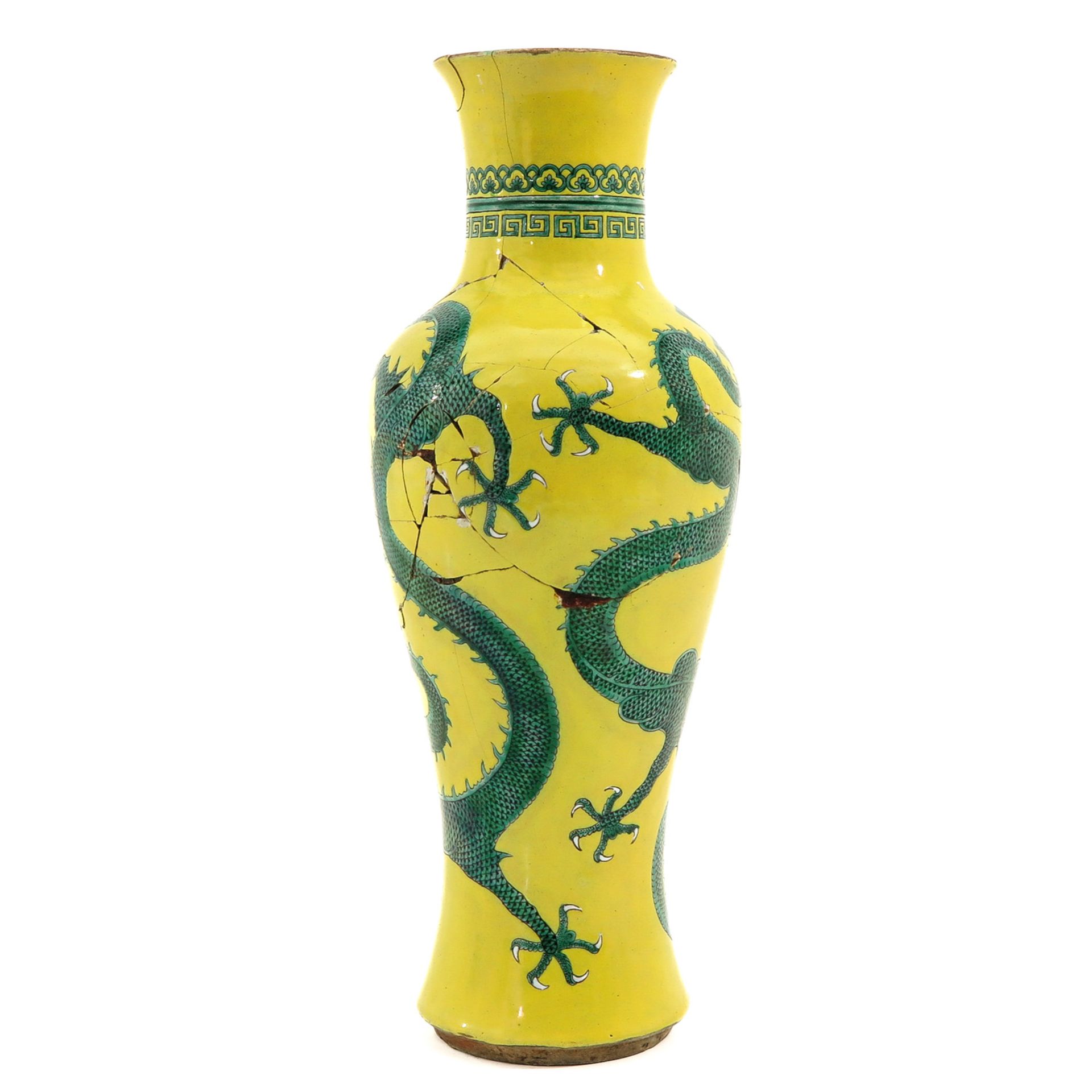 A Yellow and Green Dragon Vase - Image 5 of 10