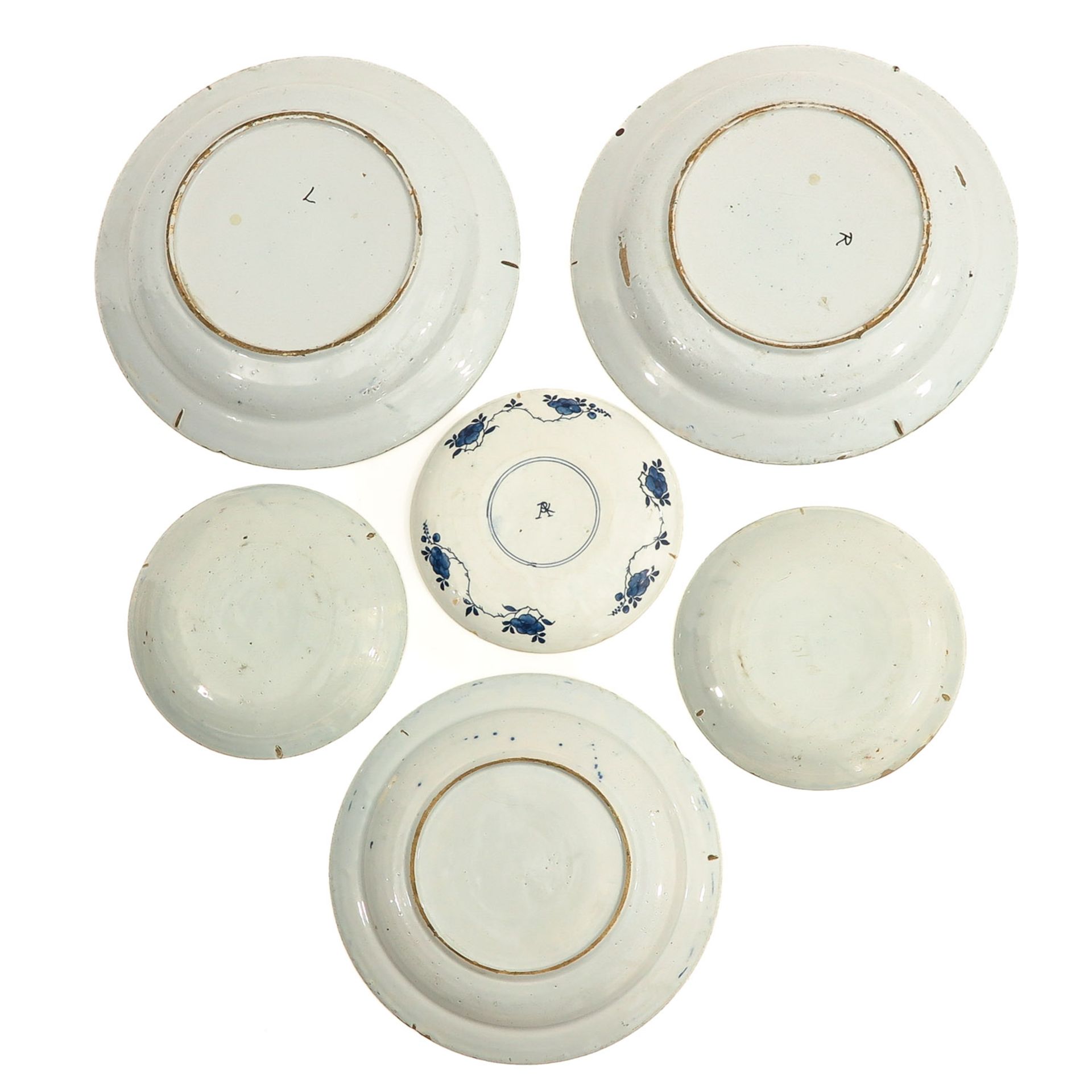 A Collection of 18th Century Delft Plates - Image 2 of 9