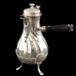 A Silver Chocolate Pot