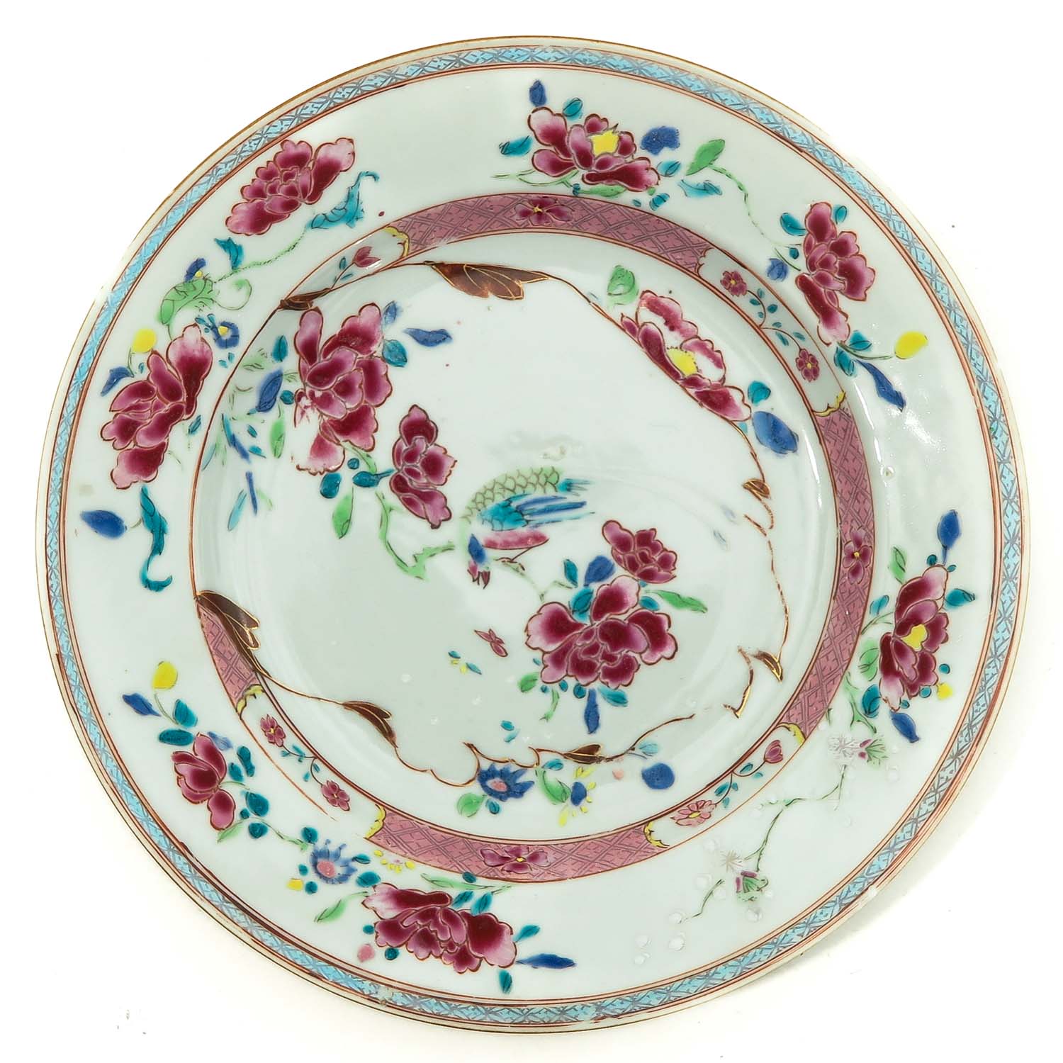 A Collection of 3 Famille Rose Plates - Image 7 of 10