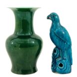 A Vase and Bird Sculpture
