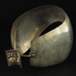 A Silver and Gilt Silver Dutch Head Piece or Oorijzer