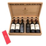 A Wine Chest with 6 Bottles of Chateau Ornellaia