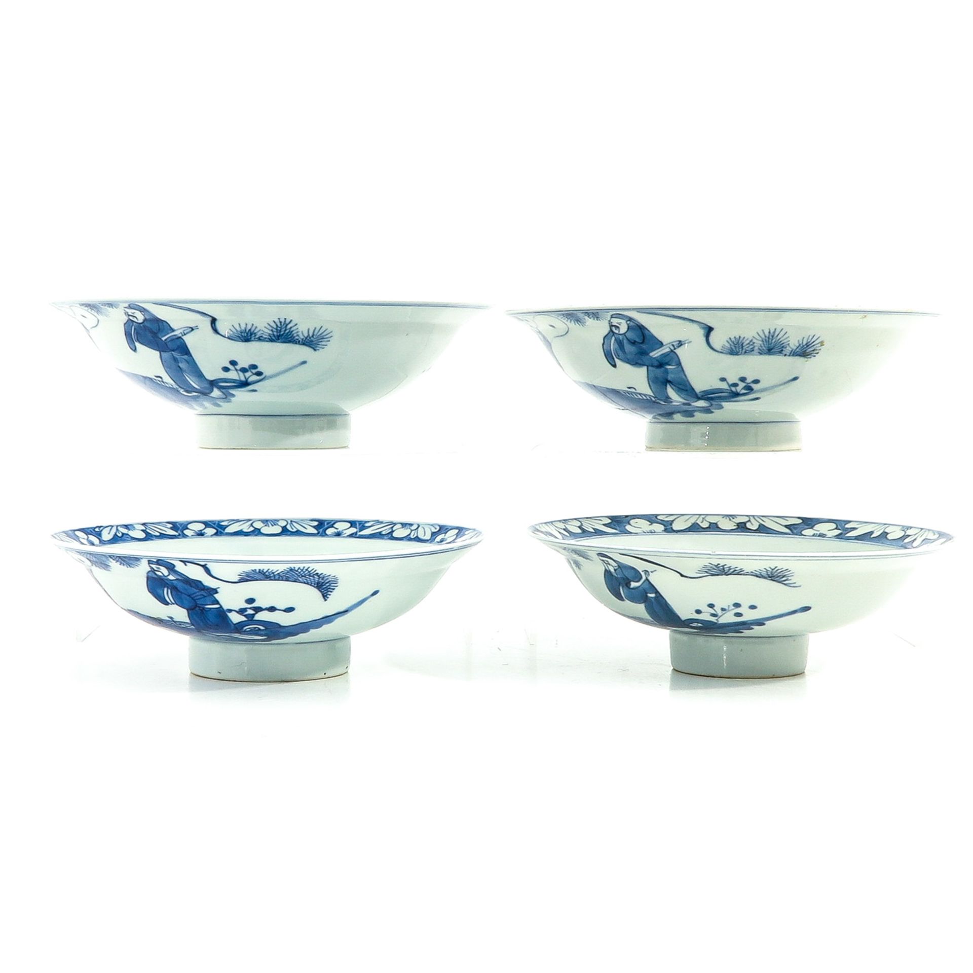 A Series of 4 Blue and White Bowls - Image 2 of 10