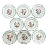 A Series of 8 Imari Plates