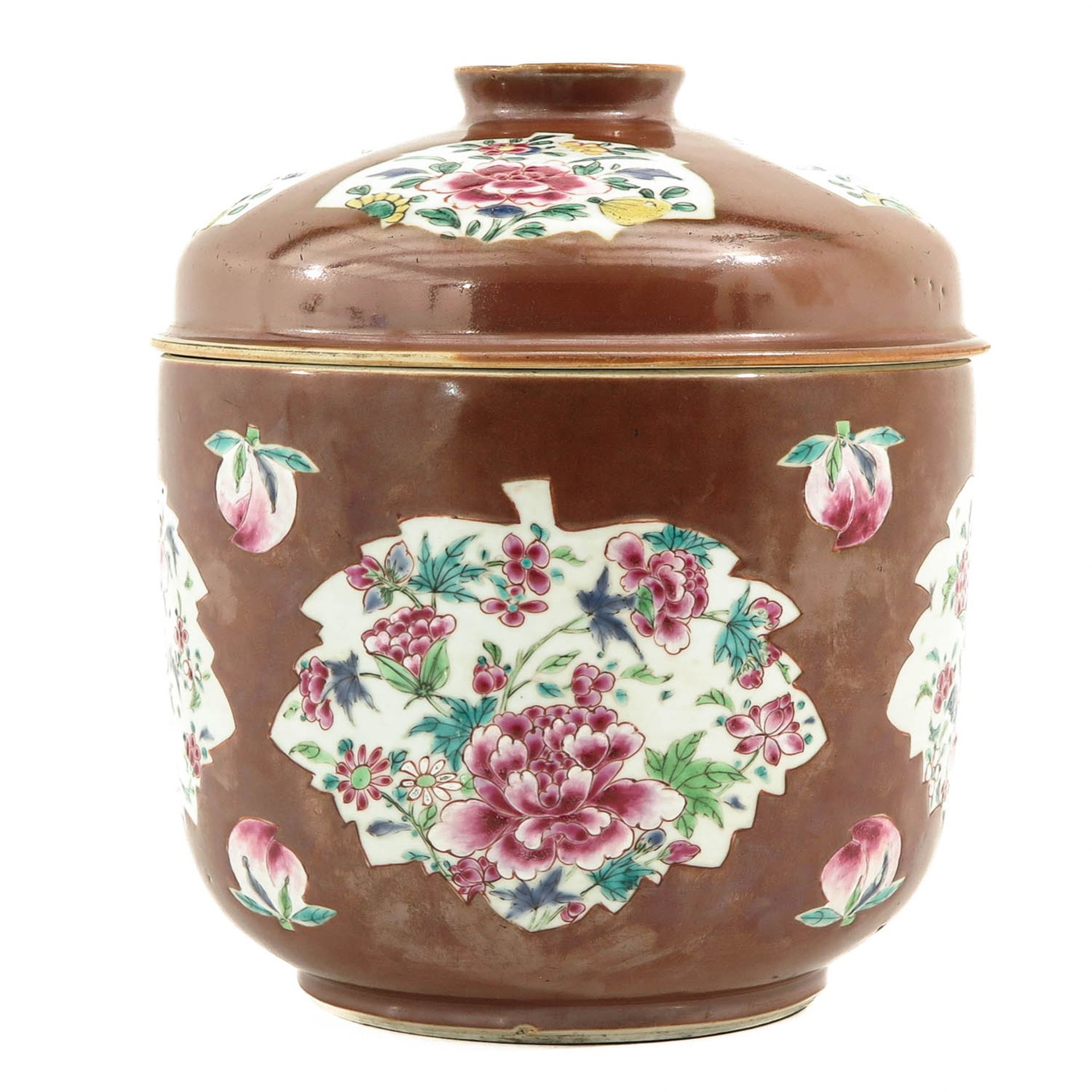 A Batavianware Jar with Cover - Image 3 of 9