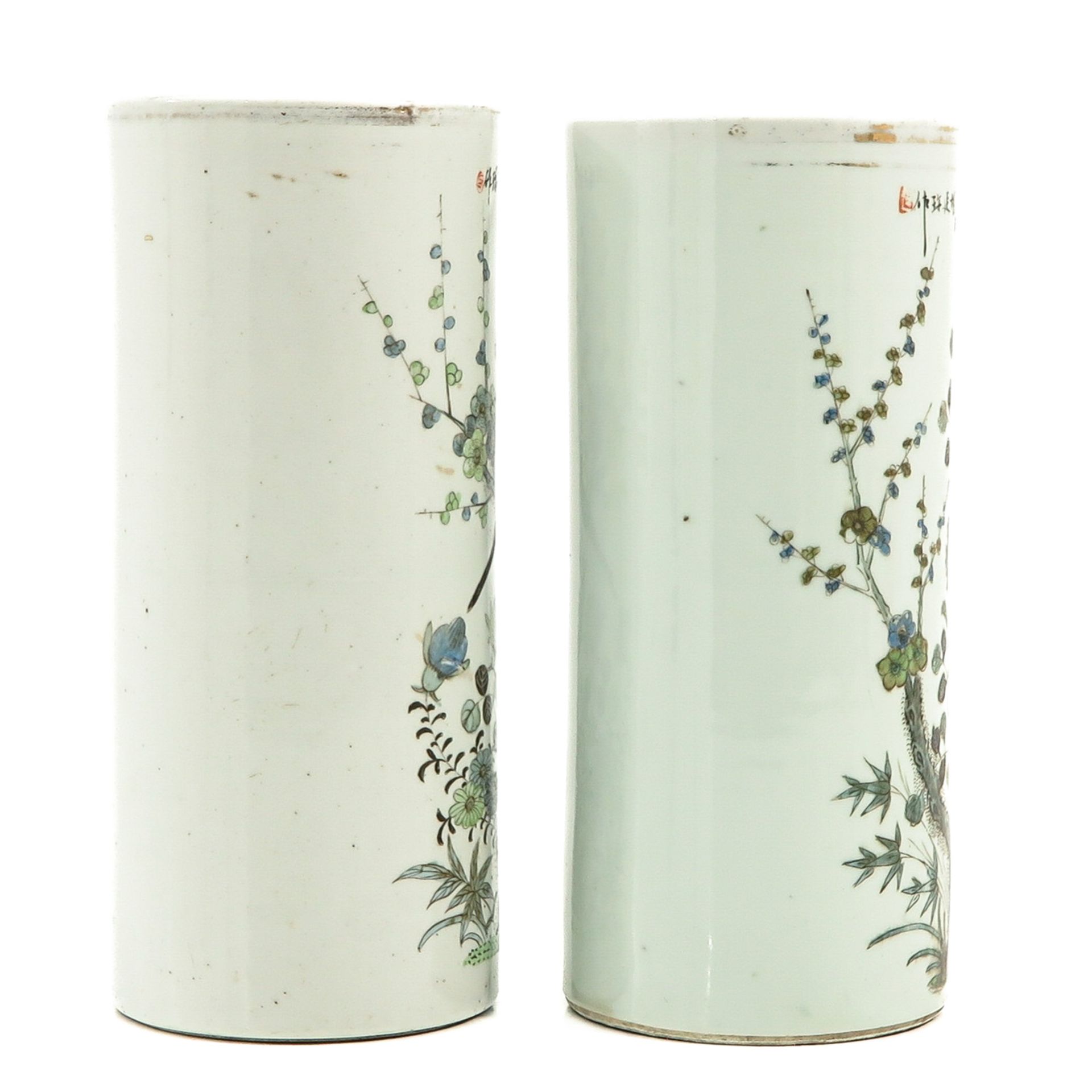 A Pair of Polychrome Decor Vases - Bild 4 aus 10