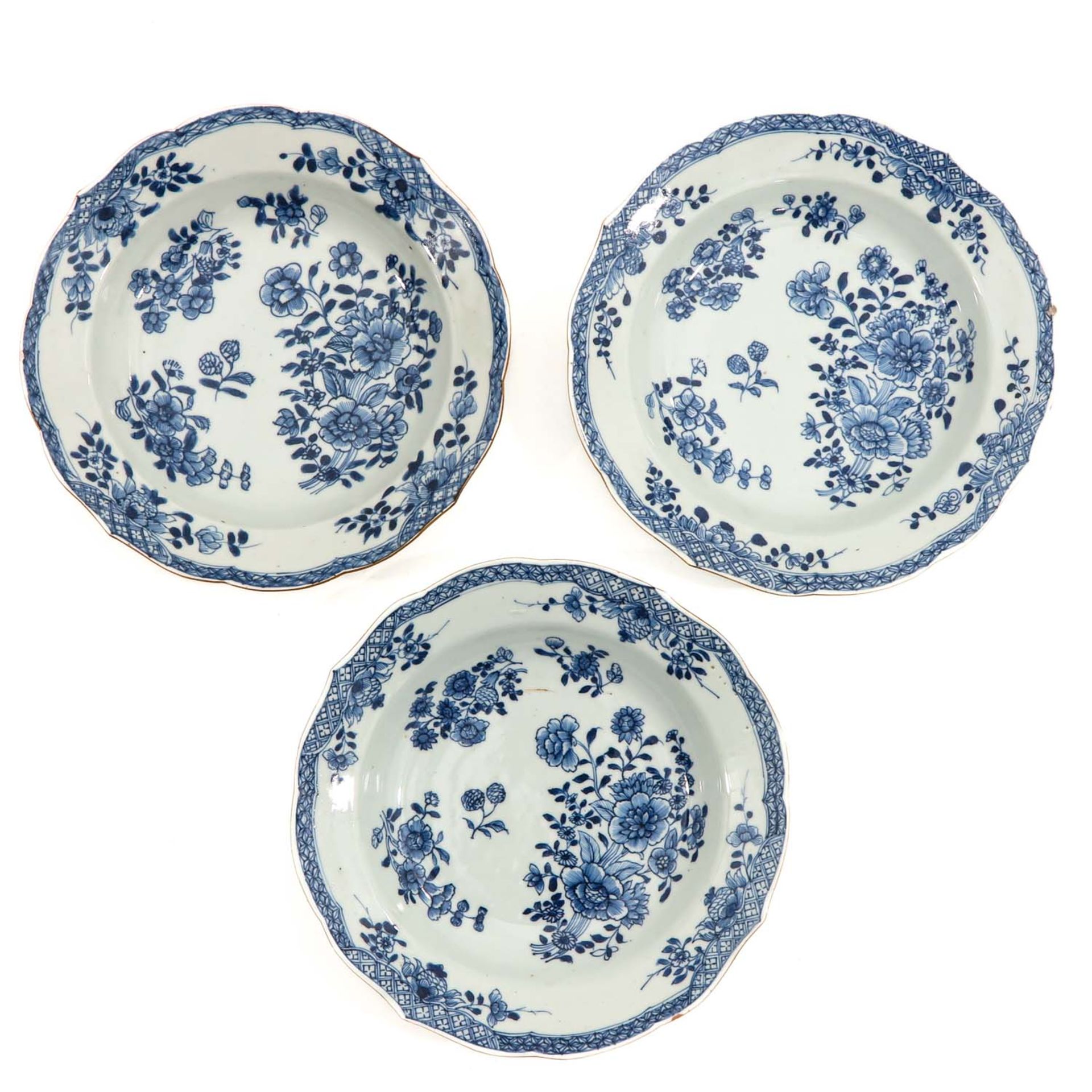 A Series of 9 Blue and White Plates - Bild 7 aus 10