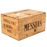 A Crate with 12 Bottles of Vinhos Messias Port
