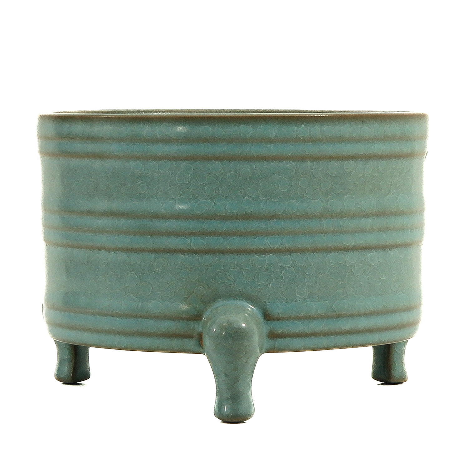 A Celadon Tripod Censer - Image 4 of 9