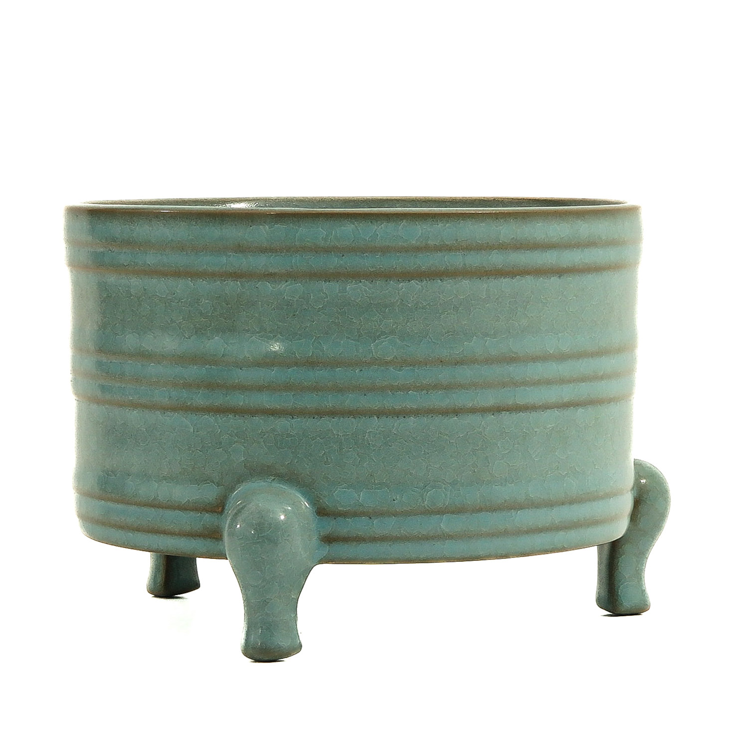 A Celadon Tripod Censer - Image 3 of 9