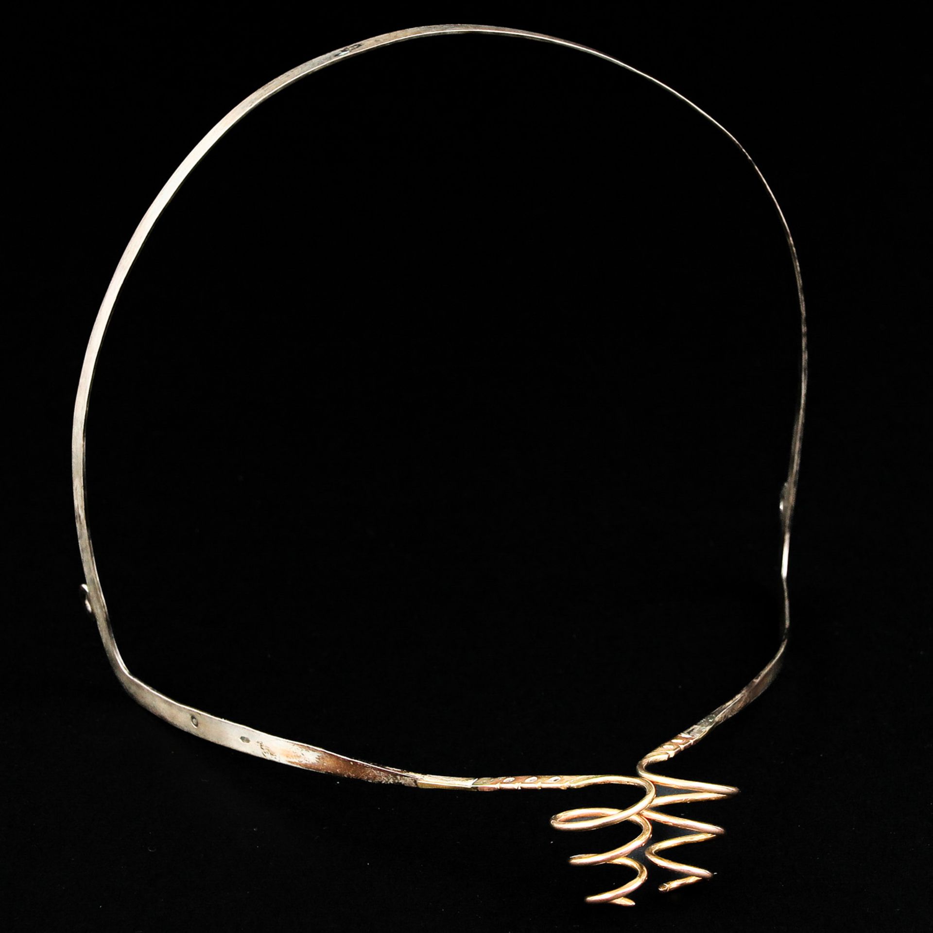 A Silver and Gold Head Piece or Oorijzer