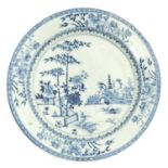 A Blue and White Plate