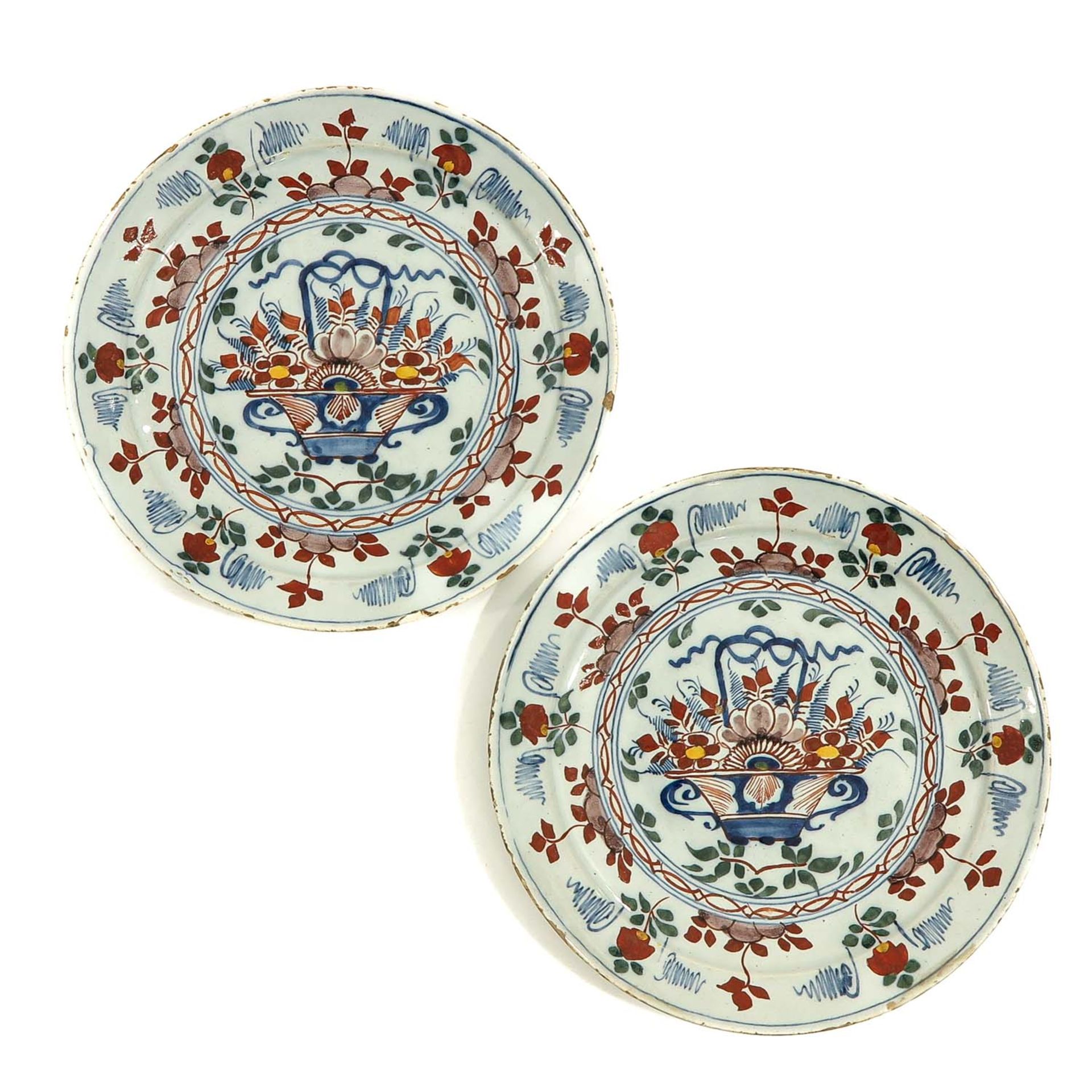 A Collection of 18th Century Delft Plates - Image 7 of 9