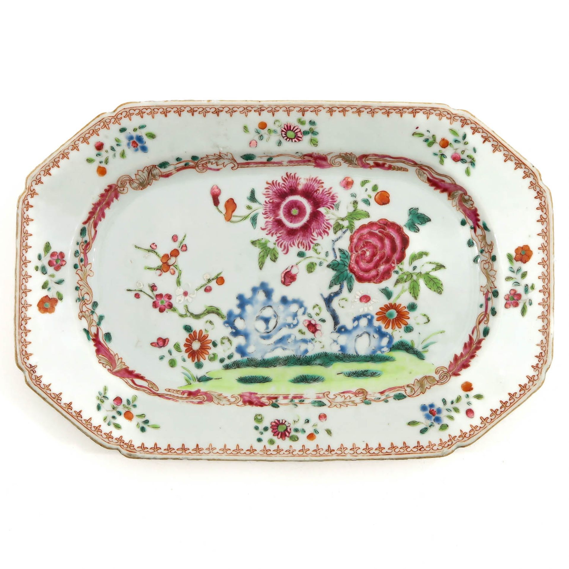 A Pair of Famille Rose Serving Trays - Image 3 of 9