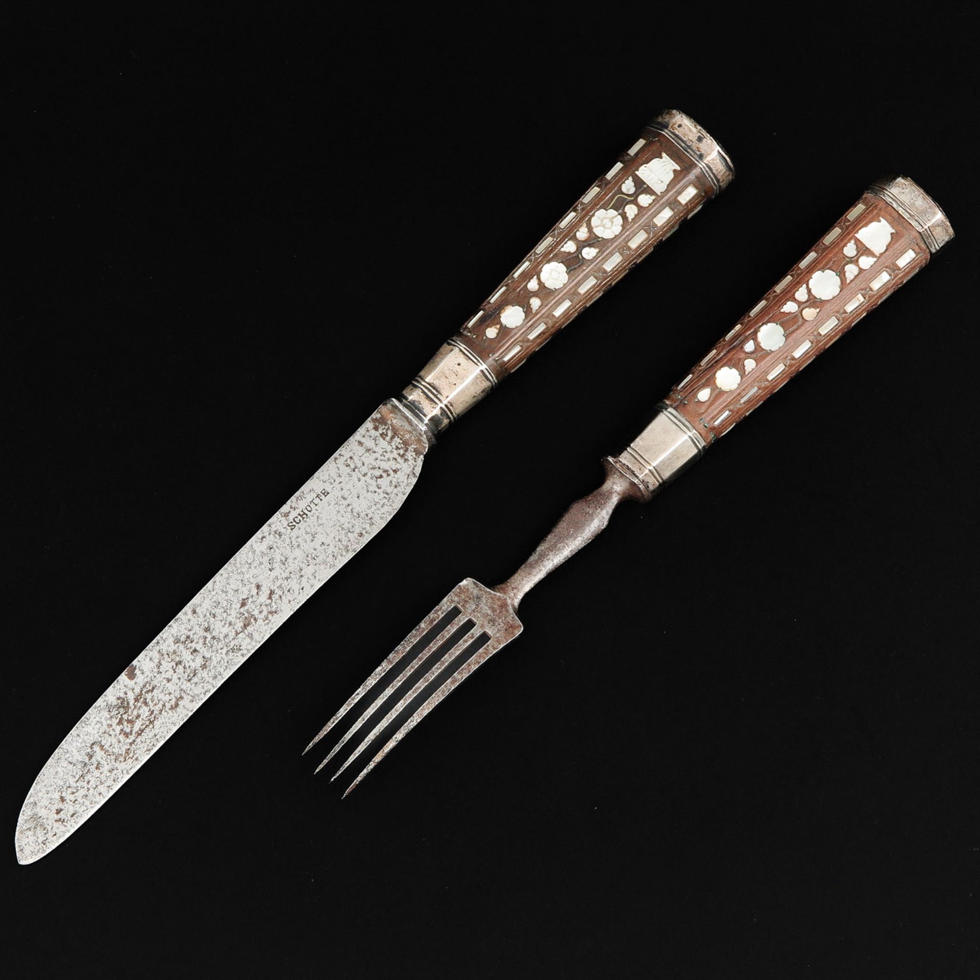 An 18th Century Travel Cutlery Set - Bild 2 aus 7