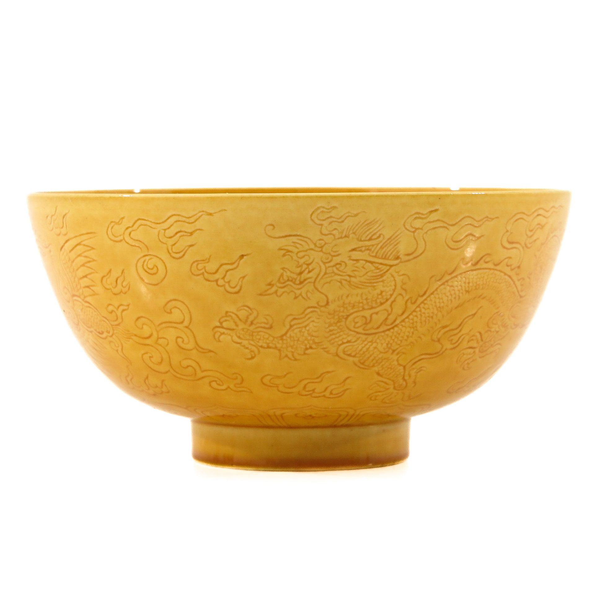 A Yellow Glaze Bowl - Image 3 of 10