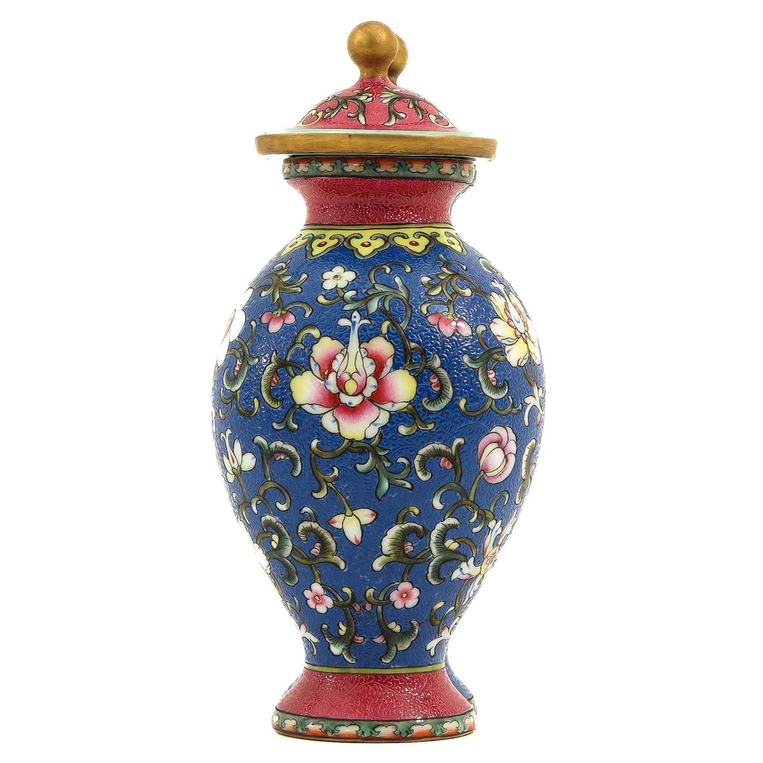 A Famille Rose Vase with Cover - Image 4 of 10