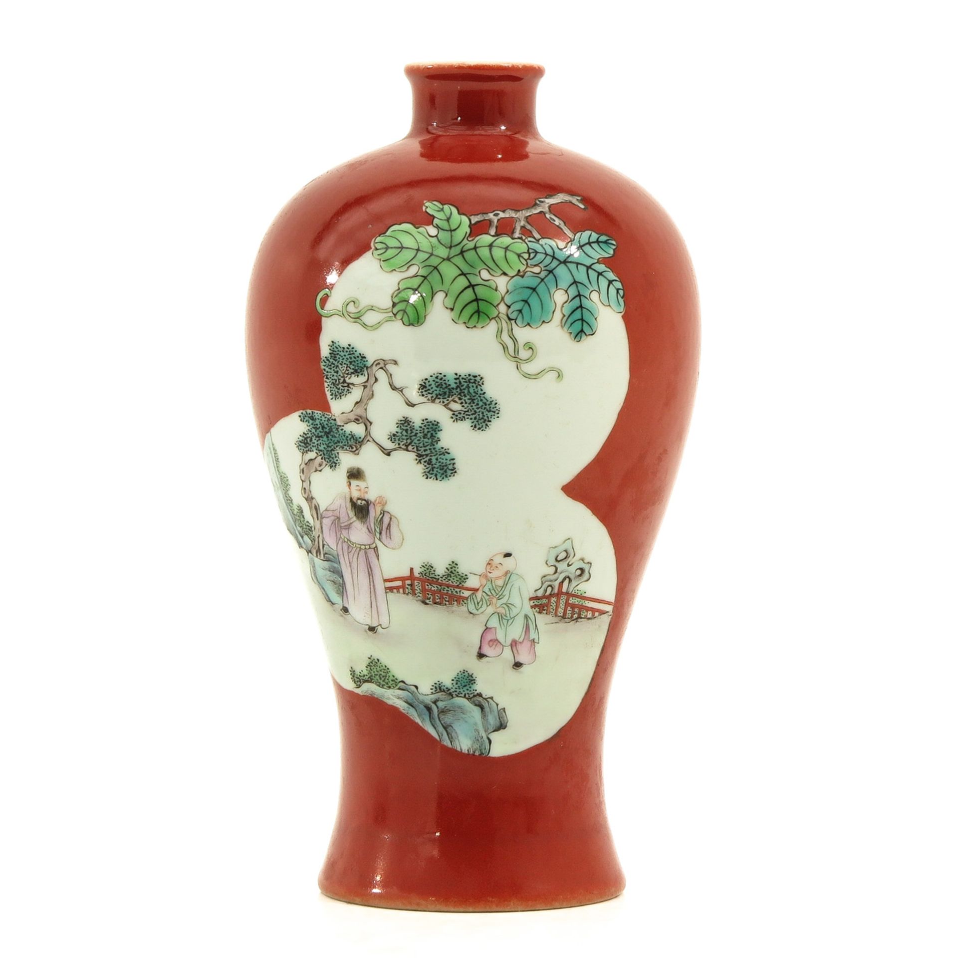 A Famille Rose Meiping Vase - Bild 3 aus 9