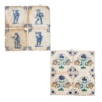 A Lot of 2 17th Century Tile Tableaus
