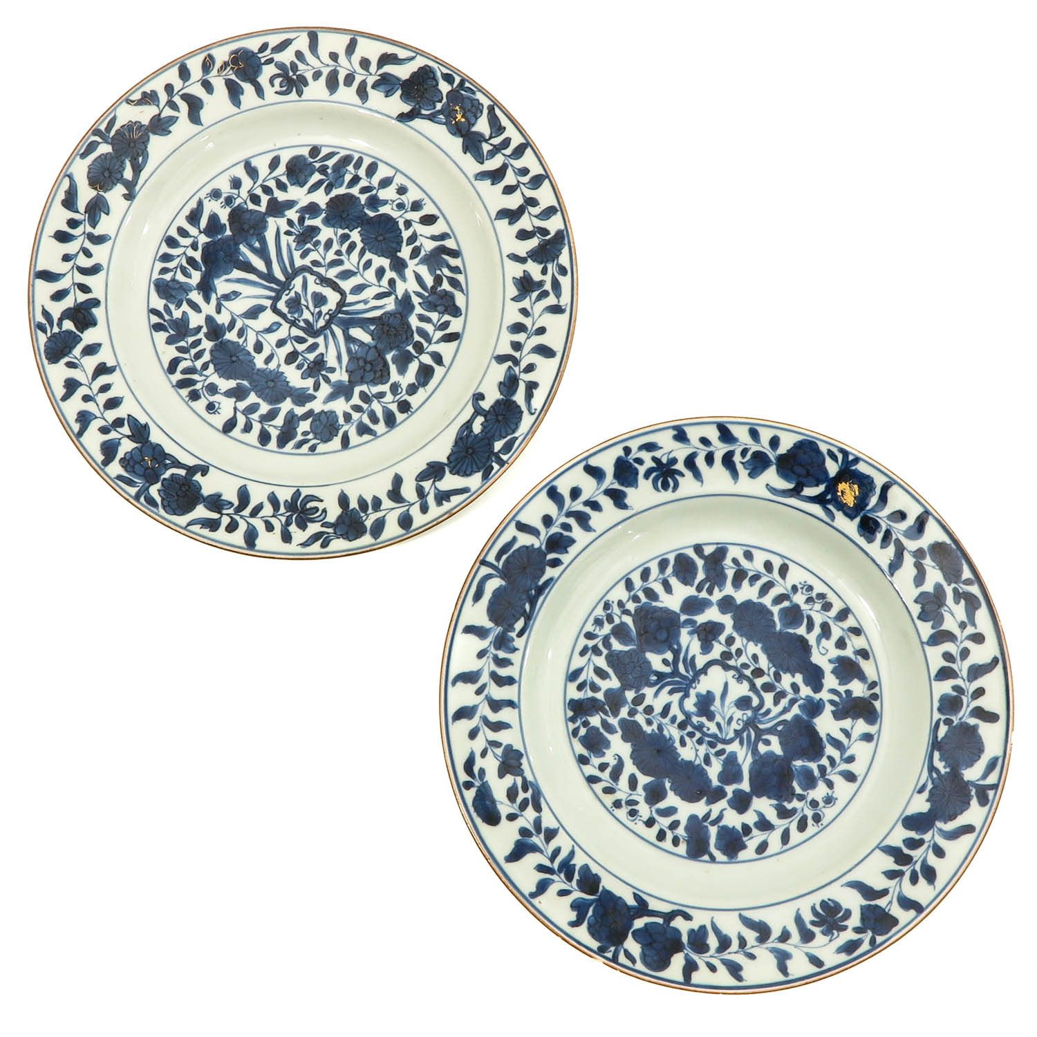 A Collection of 7 Blue and White Plates - Image 3 of 10