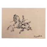 A Ink Drawing by Henri de Toulouse-Lautrec