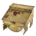 A Brass Miniature Lectern