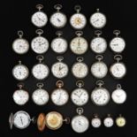 A Collection of 28 Pocket Watches