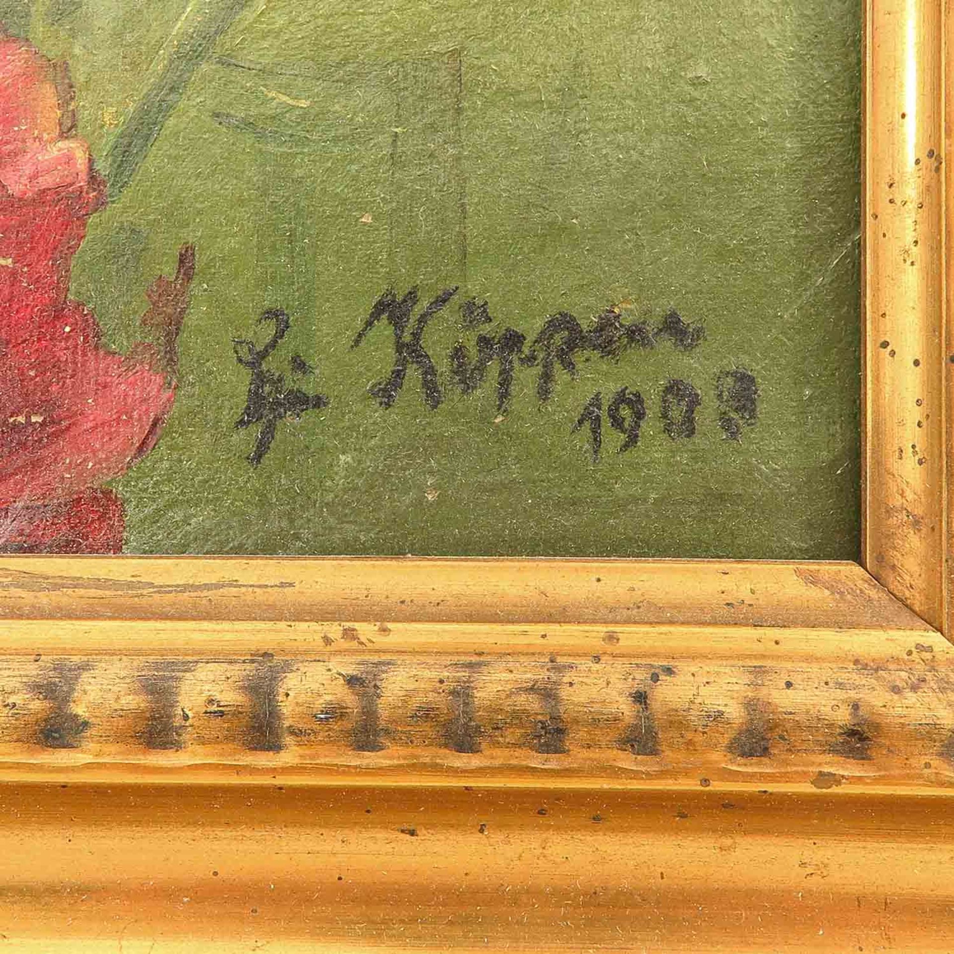 An Oil on Canvas Signed Kupper 1908 - Image 3 of 6
