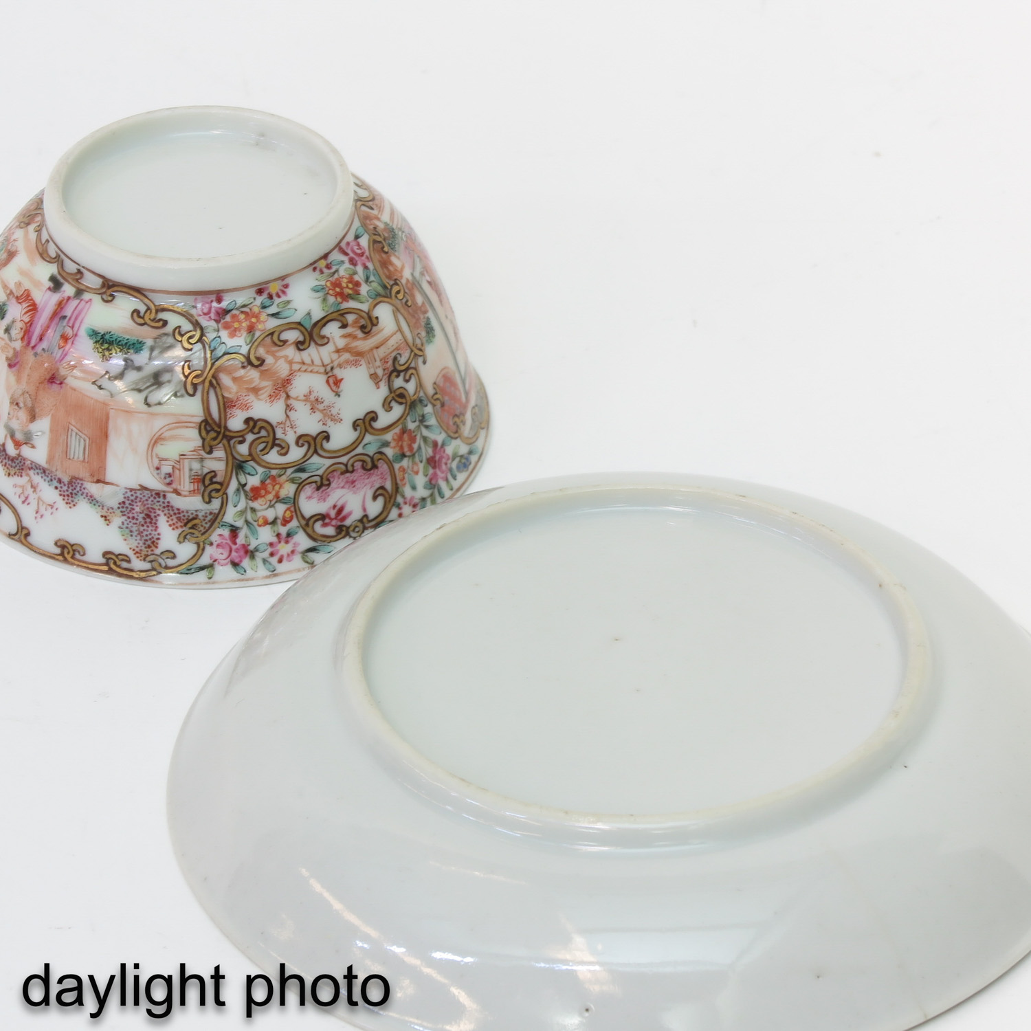 A Famille Rose Cup and Saucer - Image 8 of 10